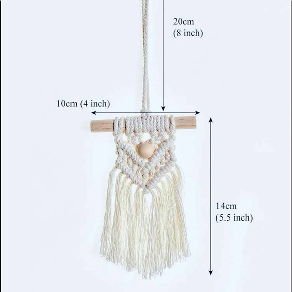 Modern »-»MaCrÄmË DeCoR«—« bOhO sTyLe | Woven Fiber Art | Multi-use Embellish - Picture 2 of 15